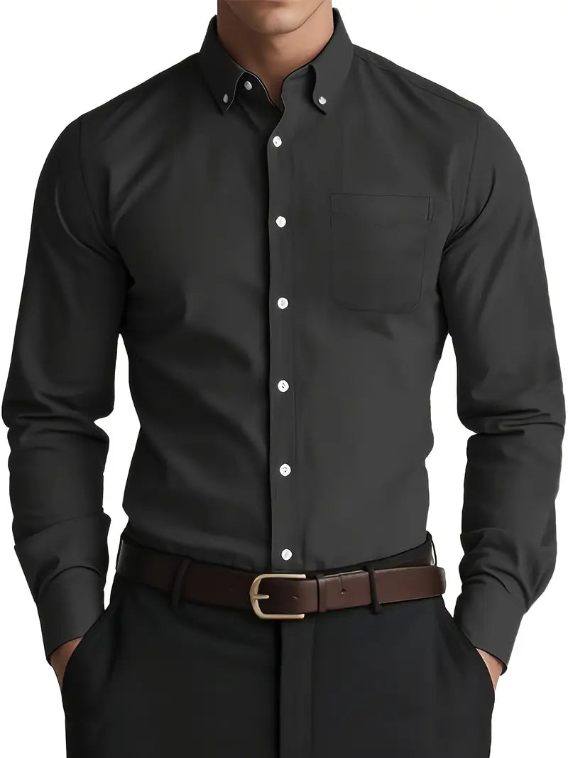 Long Sleeve Everyday Shirt Casual Button-Down