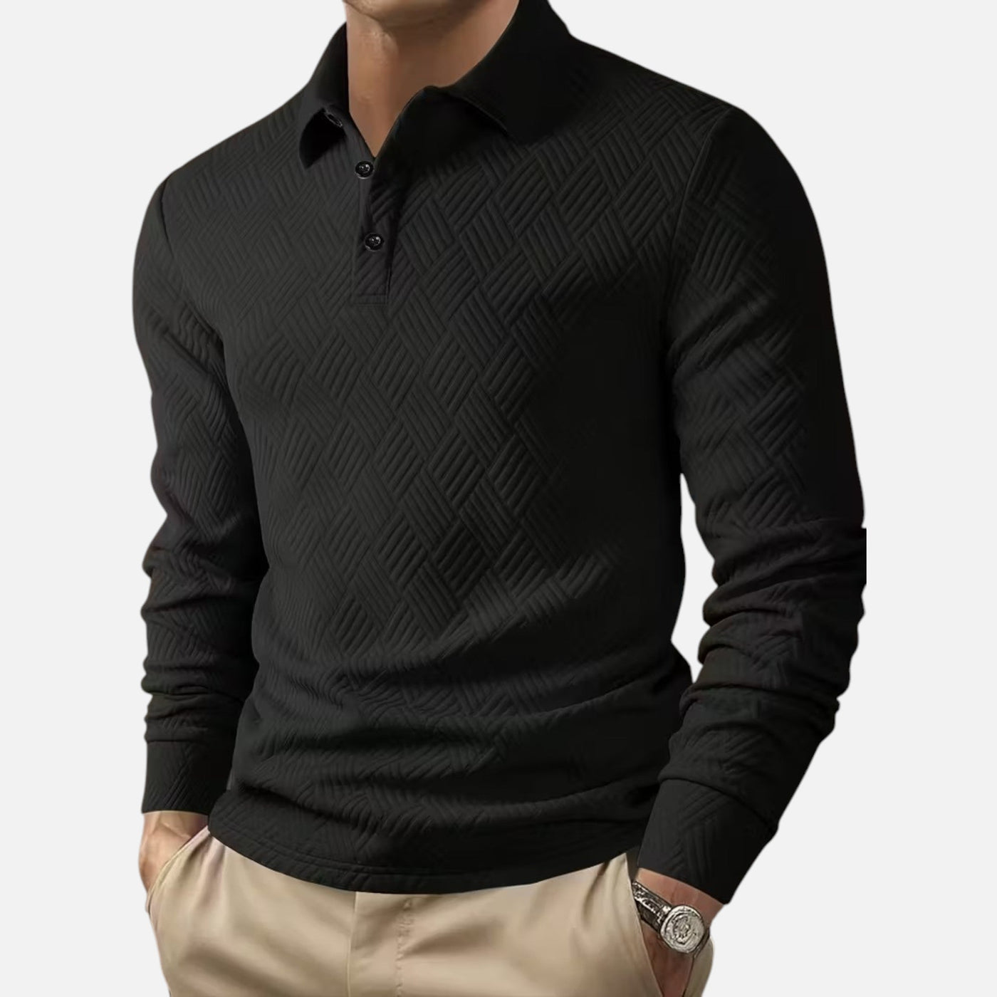 Men’s Long Sleeve Polo Shirt